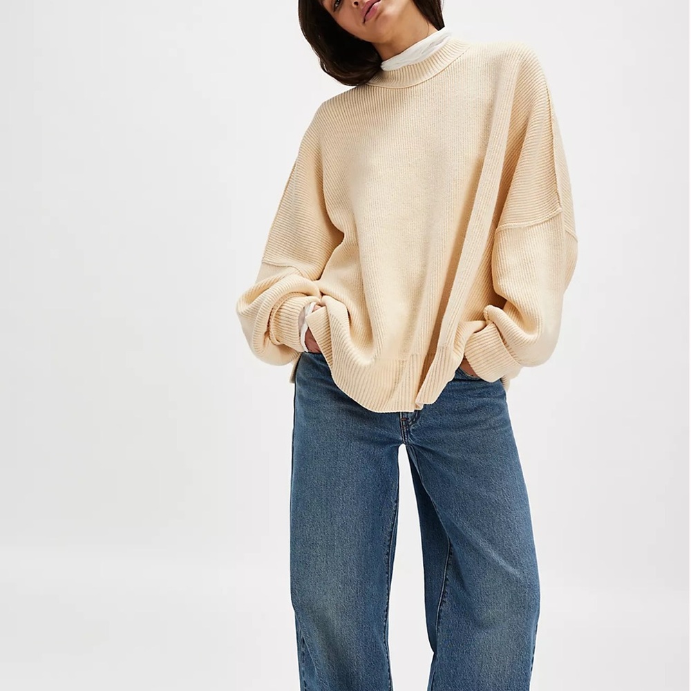 Free People Easy Street Crew Neck Sweater